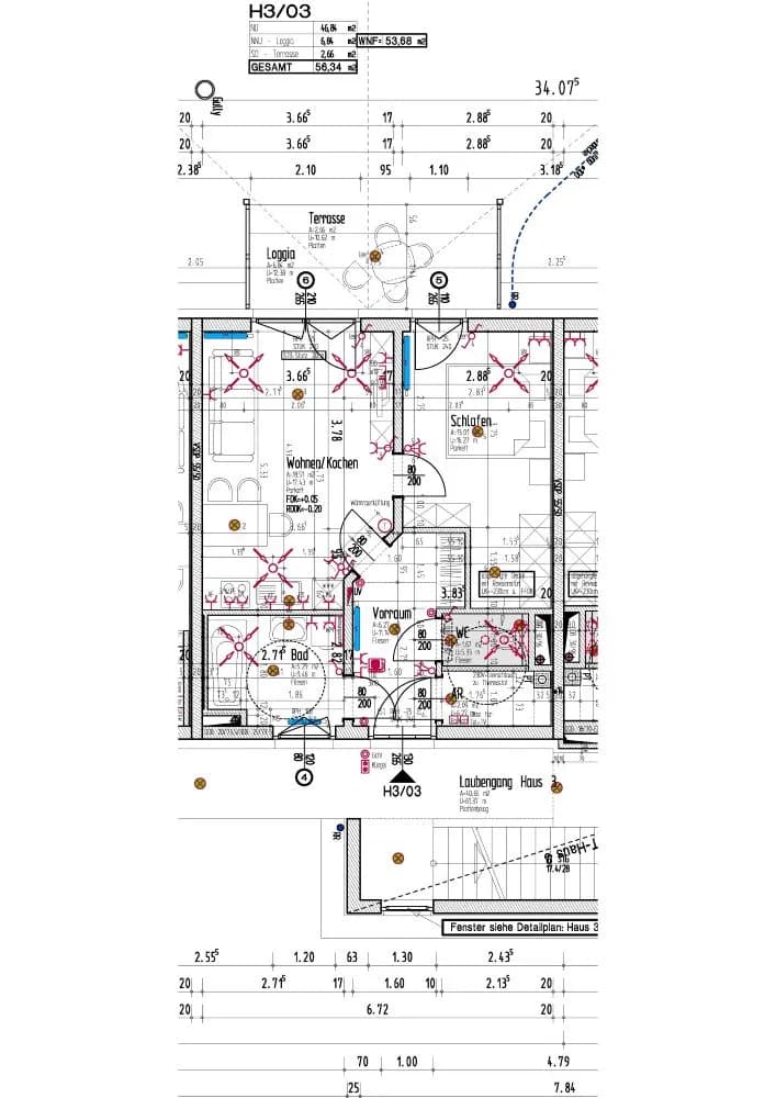 2-Zimmer-Wohnung mieten in Steyr – 53,68 m², € 516 – Bild 2 von 4