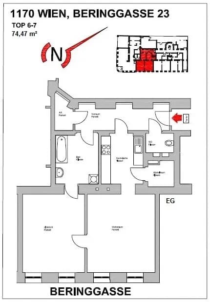 2-Zimmer-Wohnung kaufen in Wien – 74,47 m², € 199.000 – Bild 19 von 20