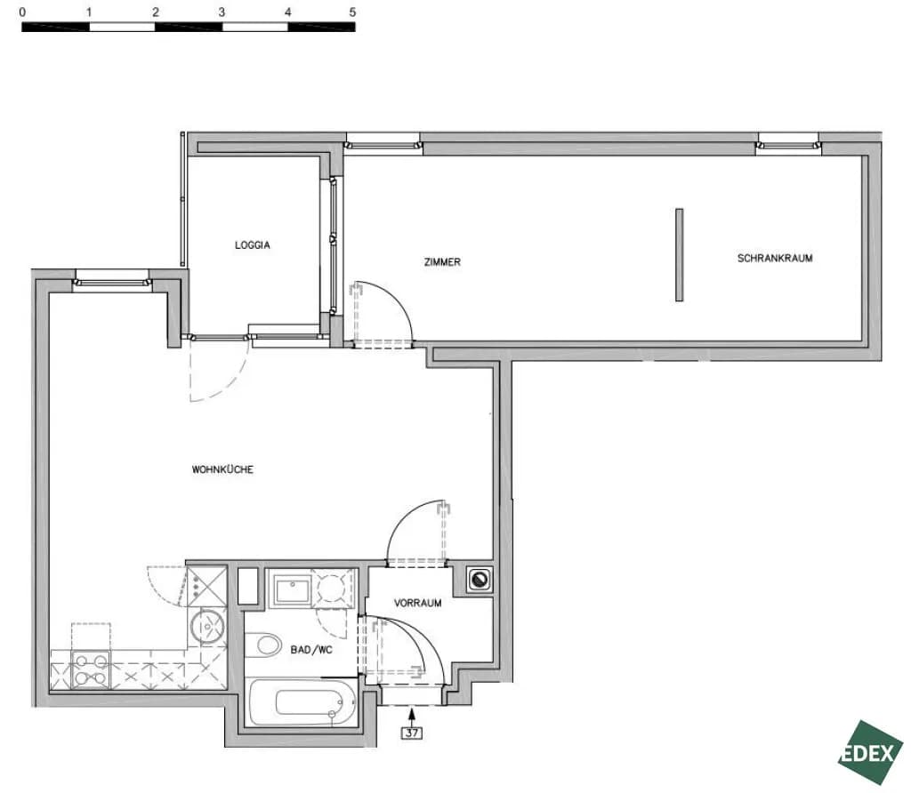 2-Zimmer-Wohnung mieten in Wien – 56,39 m², € 1.095 – Bild 24 von 24