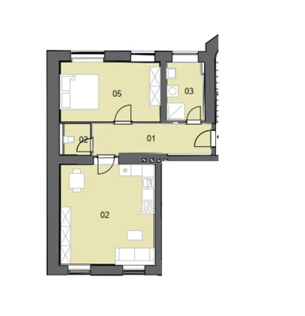 2-Zimmer-Wohnung kaufen in Graz – 60,97 m², € 130.000 – Bild 7 von 7
