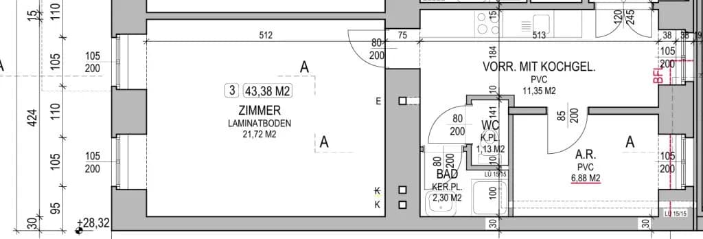 1-Zimmer-Wohnung kaufen in Wien – 43,38 m², € 216.900 – Bild 10 von 11