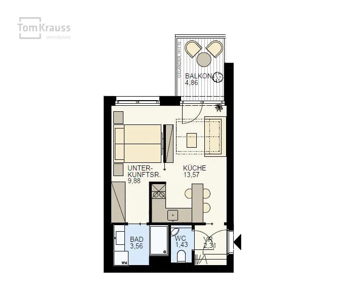 2-Zimmer-Wohnung kaufen in Wien – 30,75 m², € 247.296 – Bild 13 von 15