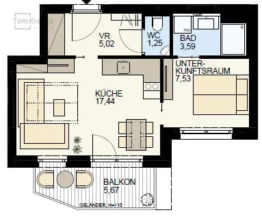 2-Zimmer-Wohnung kaufen in Wien – 34,83 m², € 280.692 – Bild 11 von 15