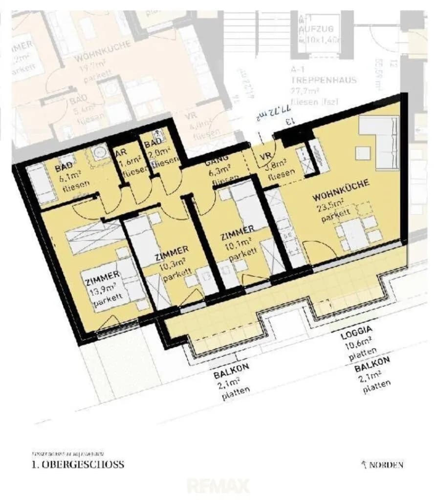 4-Zimmer-Wohnung kaufen in Wien – 77,6 m², € 567.500 – Bild 4 von 4