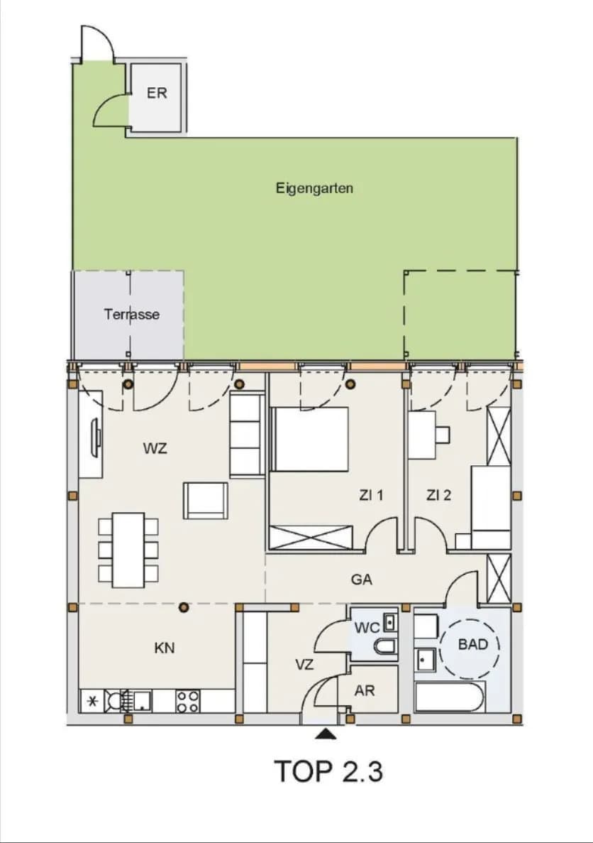 3-Zimmer-Wohnung mieten in Tulln – 89 m², € 1.299 – Bild 8 von 8