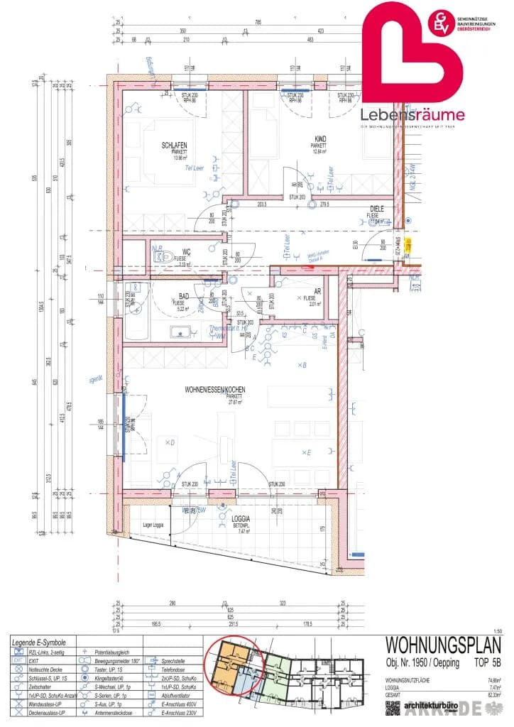 3-Zimmer-Wohnung mieten in Rohrbach – 82,33 m², € 776 – Bild 9 von 9
