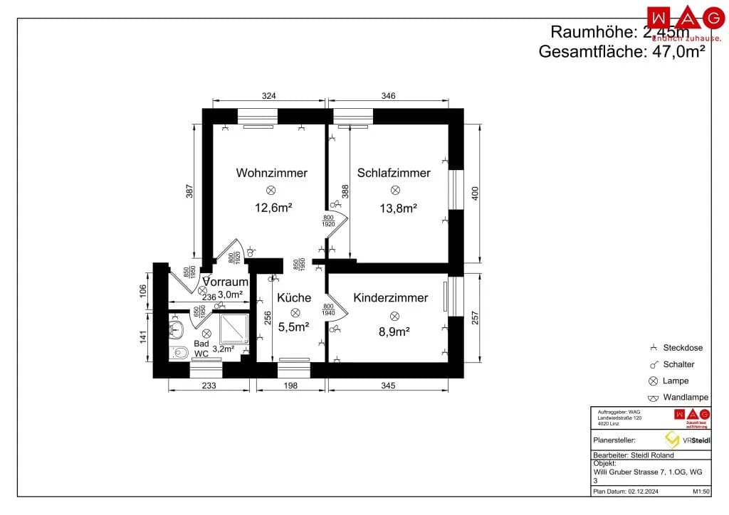 3-Zimmer-Wohnung mieten in Steyr – 47,6 m², € 423 – Bild 10 von 10