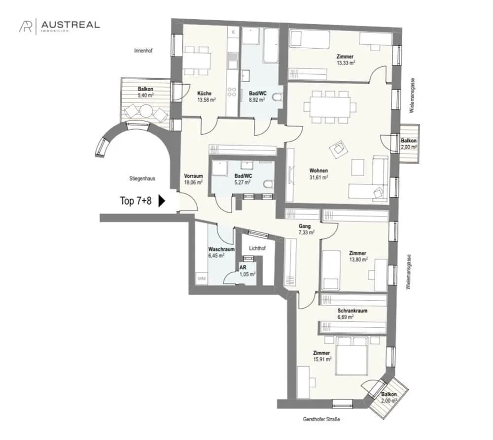 Wohnung kaufen in Wien – 142 m², € 795.000 – Bild 2 von 31