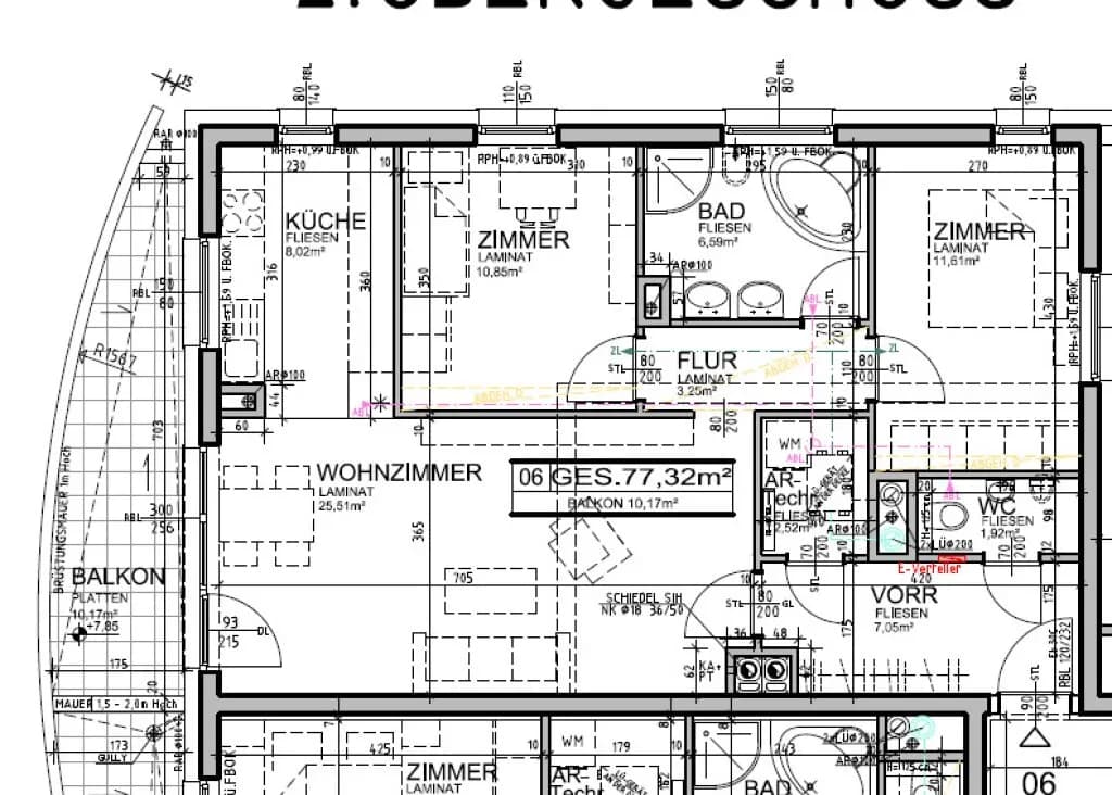 3-Zimmer-Wohnung mieten in Baden – 77,32 m², € 940 – Bild 22 von 25