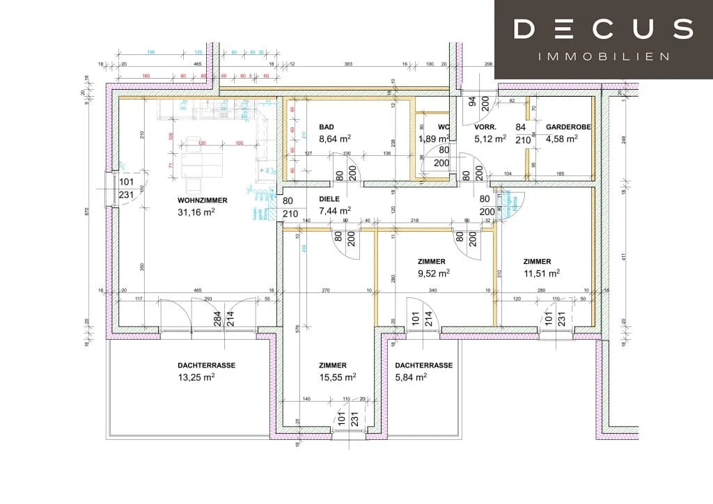 4-Zimmer-Wohnung kaufen in Wien – 95,41 m², € 485.000 – Bild 16 von 16