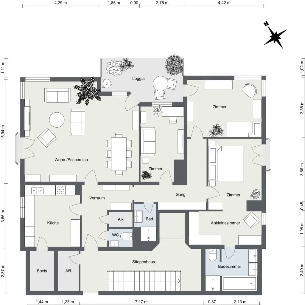 4-Zimmer-Wohnung mieten in Wien – 156,83 m², € 2.584 – Bild 36 von 37