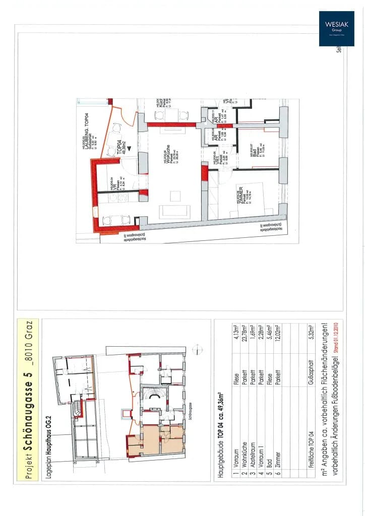 2-Zimmer-Wohnung mieten in Graz – 49 m², € 618 – Bild 11 von 11