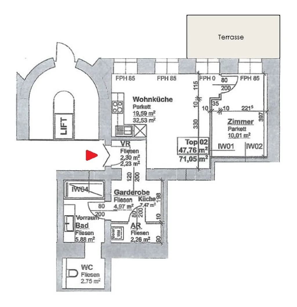 2-Zimmer-Wohnung mieten in Wien – 48 m², € 998 – Bild 15 von 15
