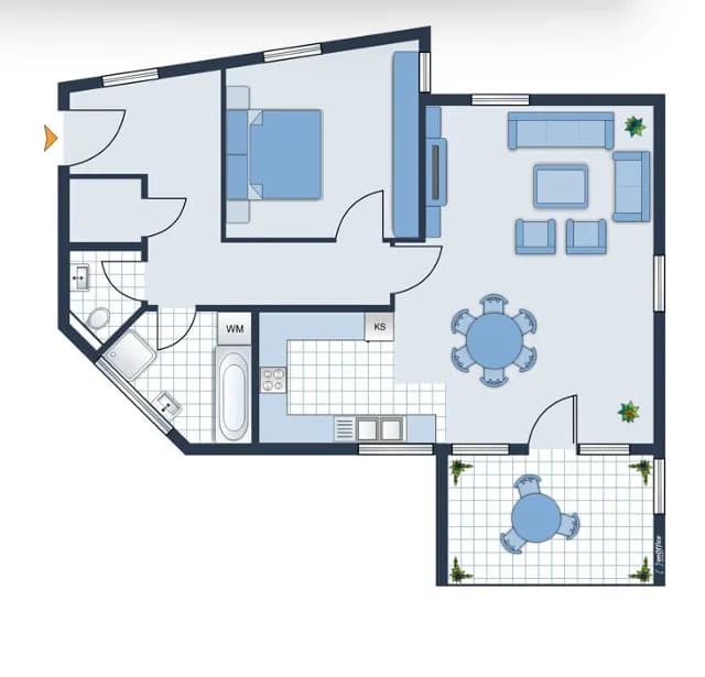 2-Zimmer-Wohnung mieten in Feldkirchen – 72 m², € 996