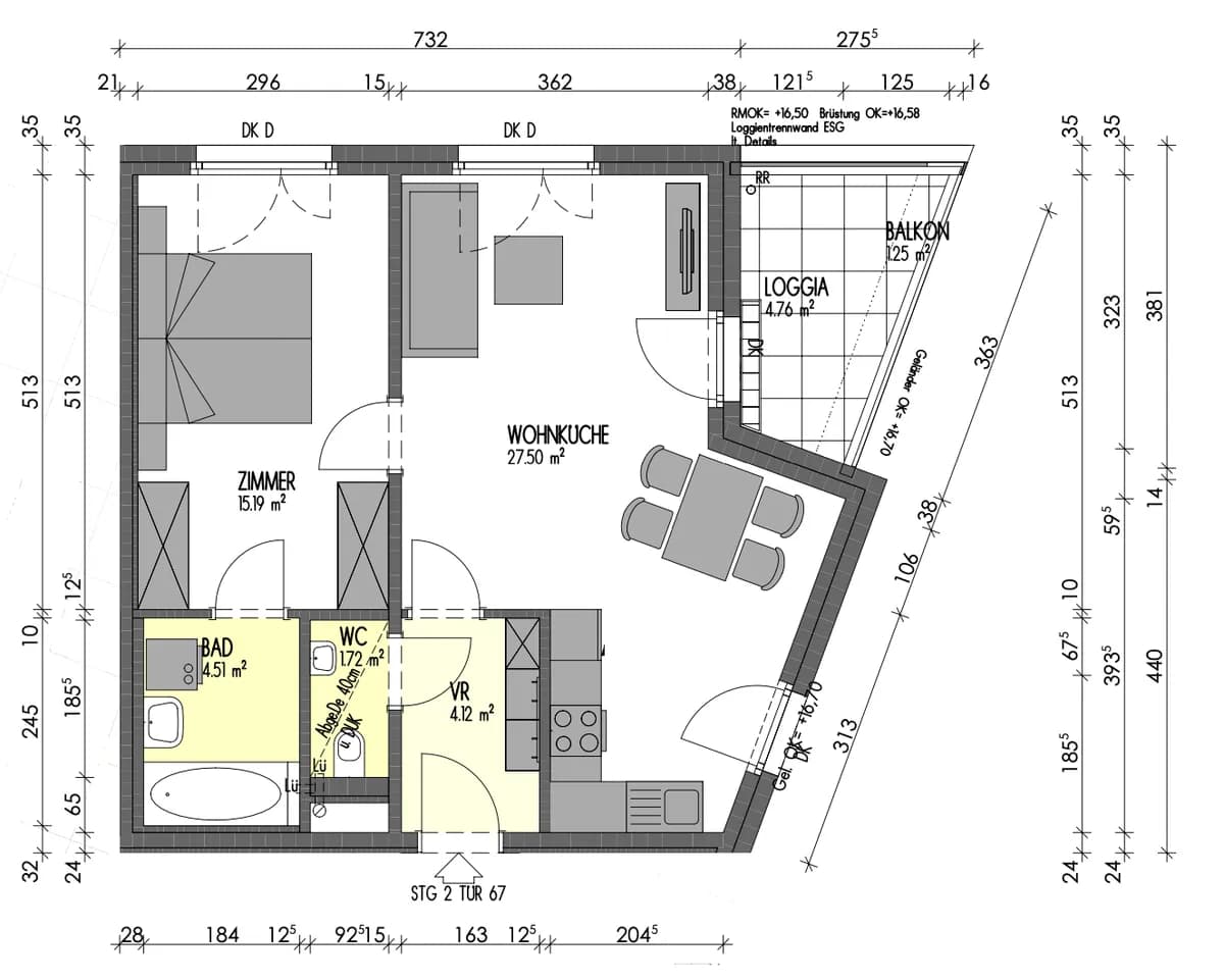 2-Zimmer-Wohnung mieten in Wien – 53 m², € 836 – Bild 7 von 8