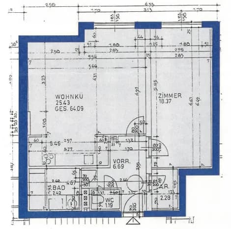 2-Zimmer-Wohnung mieten in Lilienfeld – 63,99 m², € 540 – Bild 2 von 6