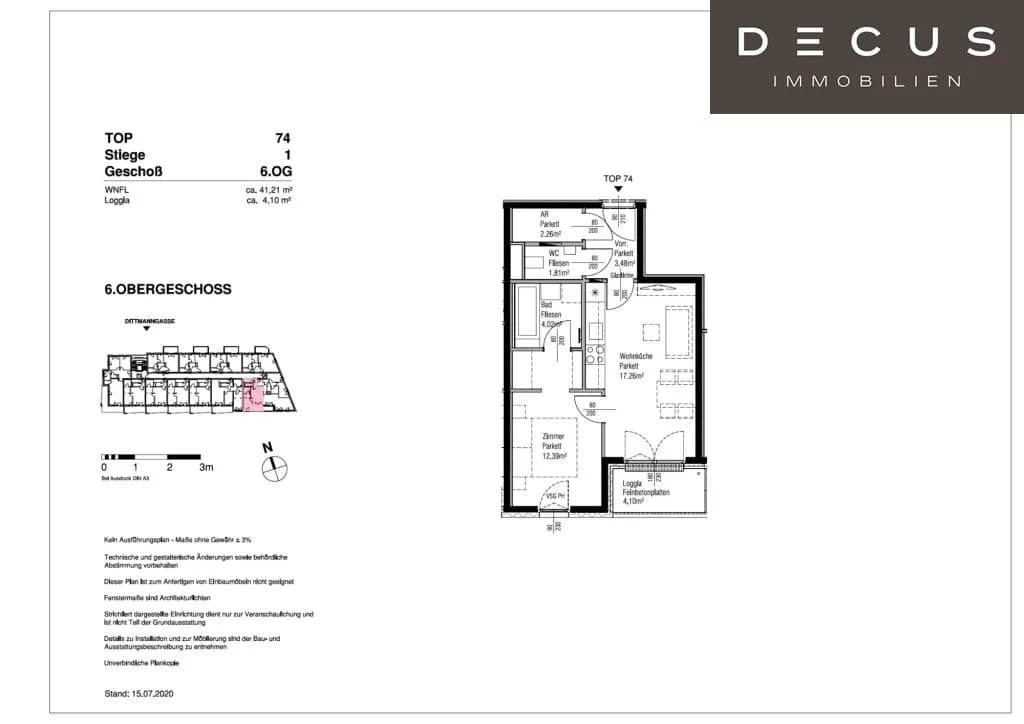 2-Zimmer-Wohnung mieten in Wien – 41,21 m², € 919 – Bild 9 von 9