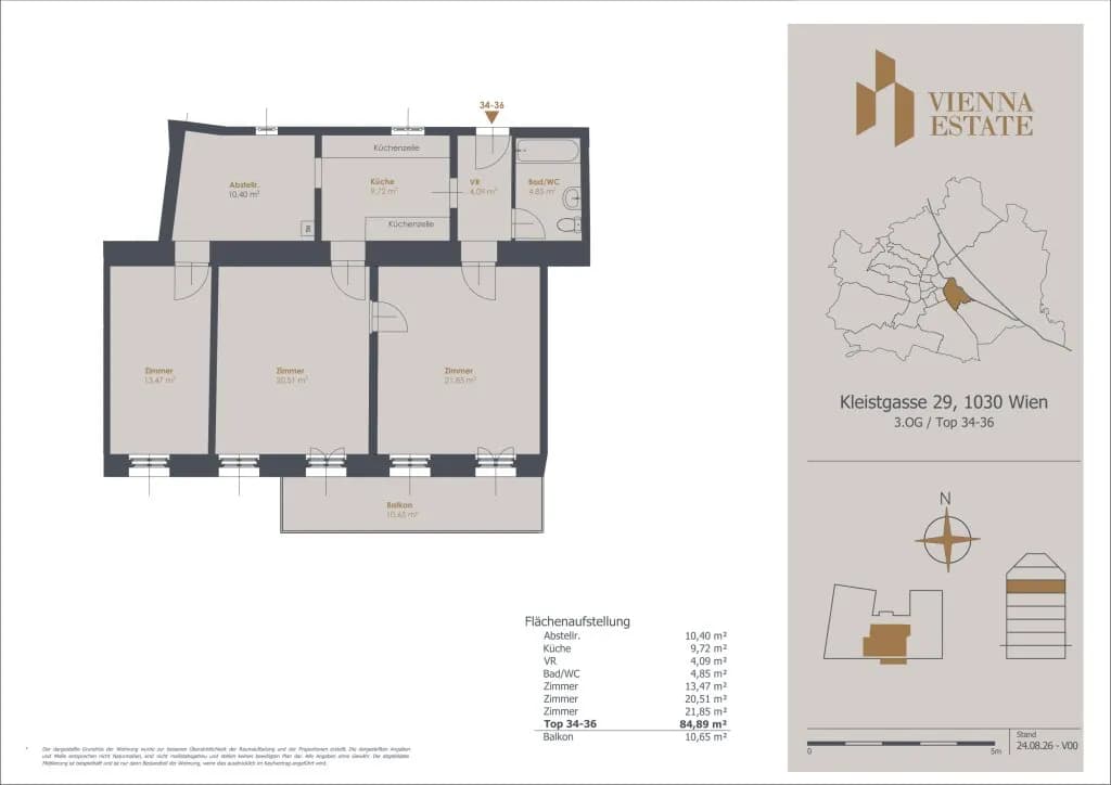 2-Zimmer-Wohnung kaufen in Wien – 84,89 m², € 469.000 – Bild 14 von 14