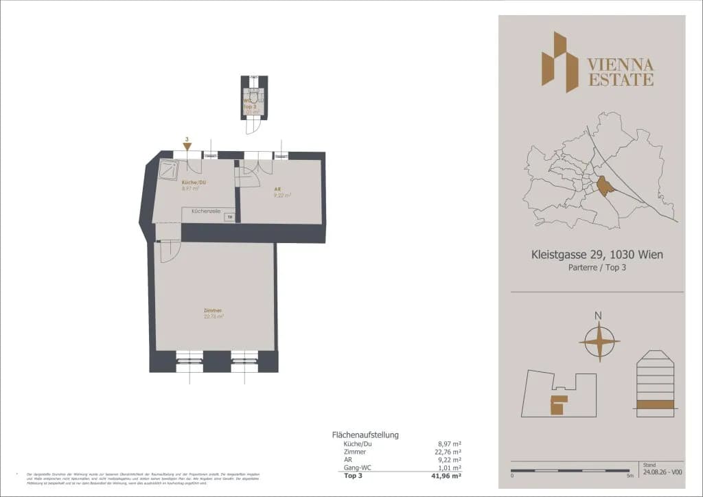 2-Zimmer-Wohnung kaufen in Wien – 41,96 m², € 155.800 – Bild 9 von 9