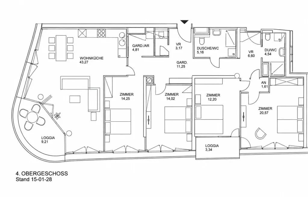 5-Zimmer-Wohnung mieten in Wien – 155 m², € 4.500 – Bild 9 von 18