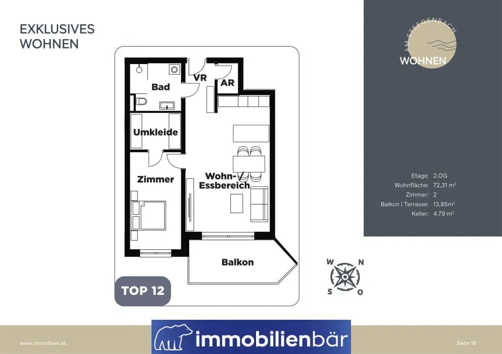 2-Zimmer-Wohnung mieten in Grieskirchen – 72,65 m², € 1.102 – Bild 8 von 8