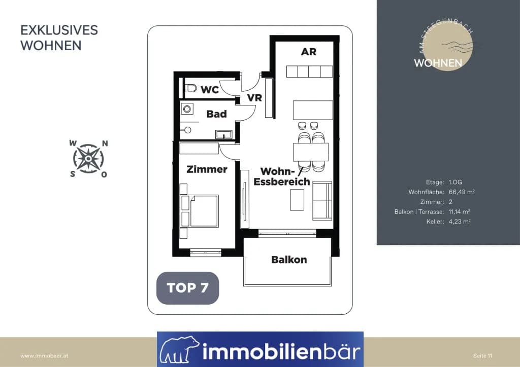 2-Zimmer-Wohnung mieten in Grieskirchen – 67,02 m², € 967 – Bild 12 von 12