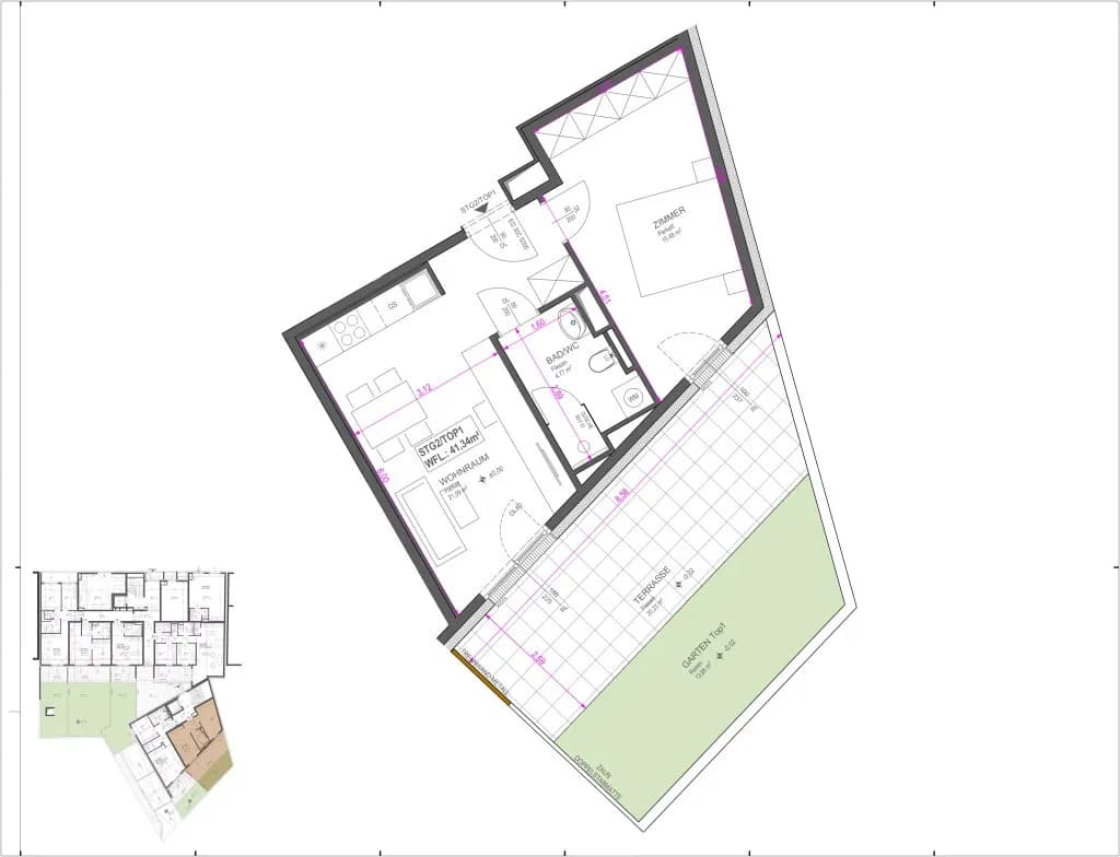 2-Zimmer-Wohnung kaufen in Wien – 41,34 m², € 244.598 – Bild 9 von 9