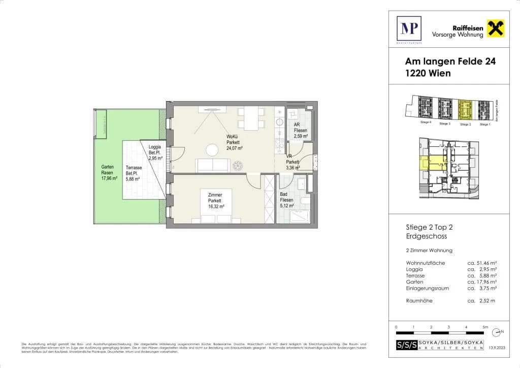 2-Zimmer-Wohnung kaufen in Wien – 51,46 m², € 379.000 – Bild 14 von 14