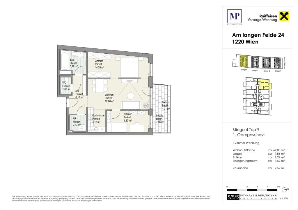Immobilie kaufen in Wien – 62,8 m², € 407.000 – Bild 23 von 23