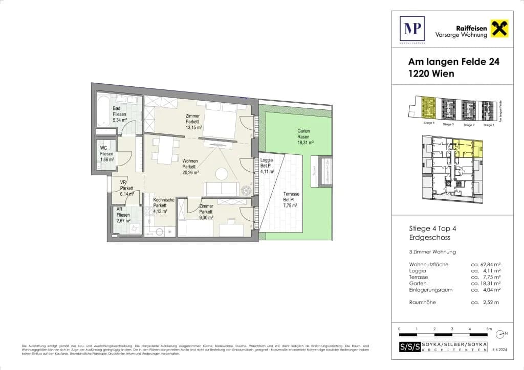3-Zimmer-Wohnung kaufen in Wien – 62,84 m², € 462.600 – Bild 23 von 23