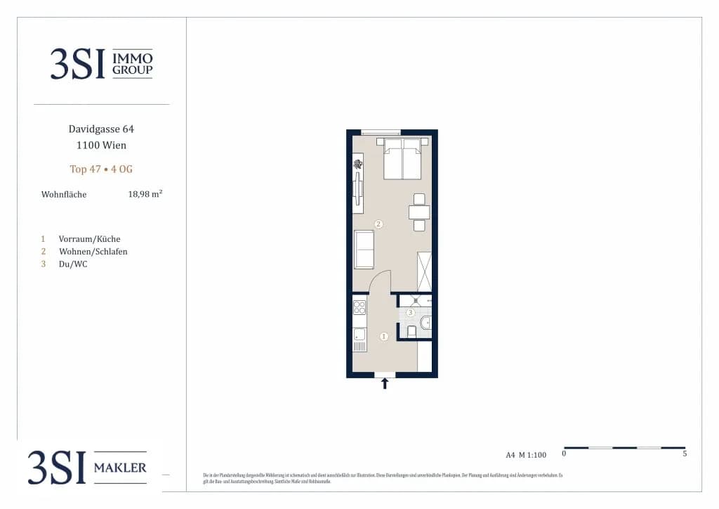 1-Zimmer-Wohnung kaufen in Wien – 18,98 m², € 90.000 – Bild 10 von 10