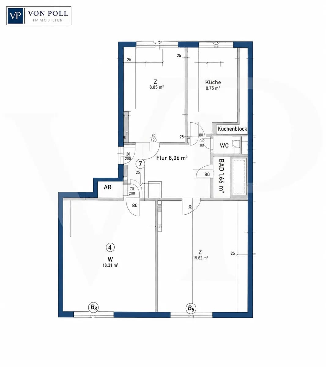 3-Zimmer-Wohnung kaufen in Wien – 63,91 m², € 362.000 – Bild 17 von 17