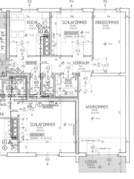 3-Zimmer-Wohnung mieten in Leoben – 75,61 m², € 557 – Bild 3 von 3