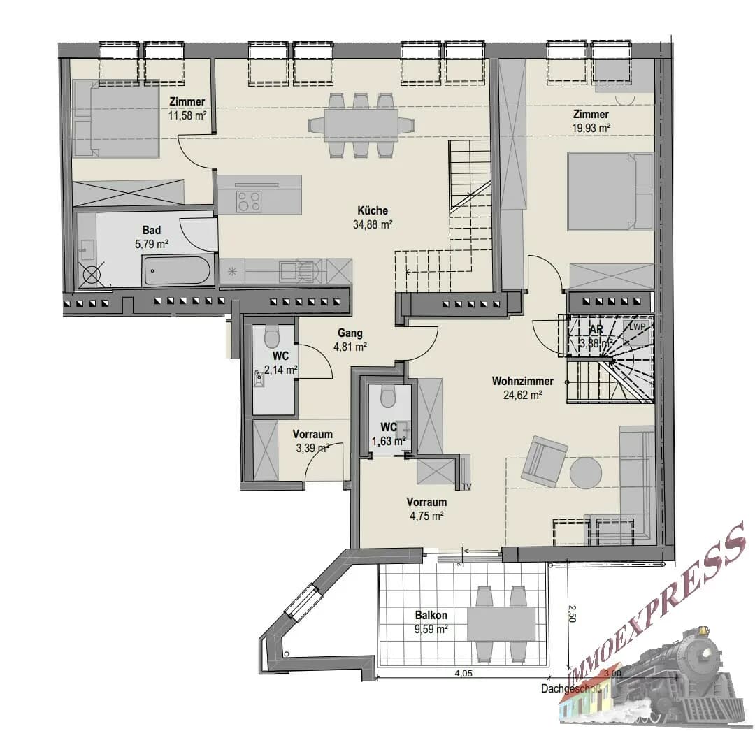 5-Zimmer-Wohnung kaufen in Wien – 175 m², € 1.665.000 – Bild 32 von 33