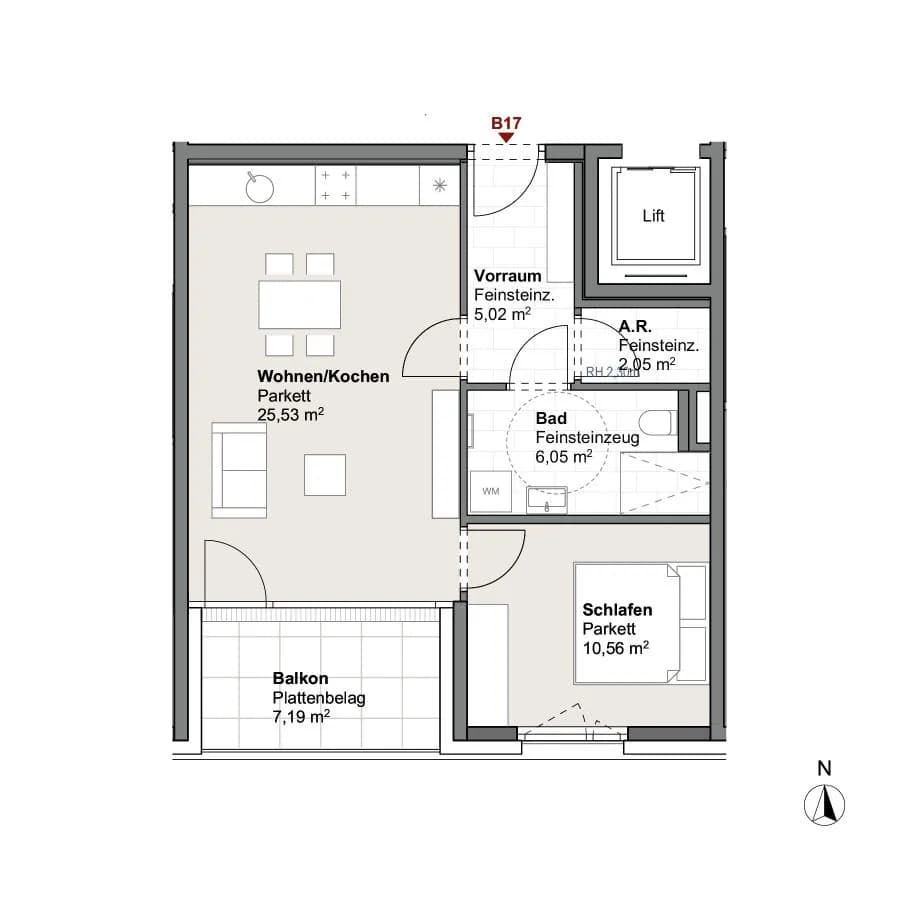 Wohnung kaufen in Zell am See – 46,86 m², € 309.569 – Bild 5 von 9