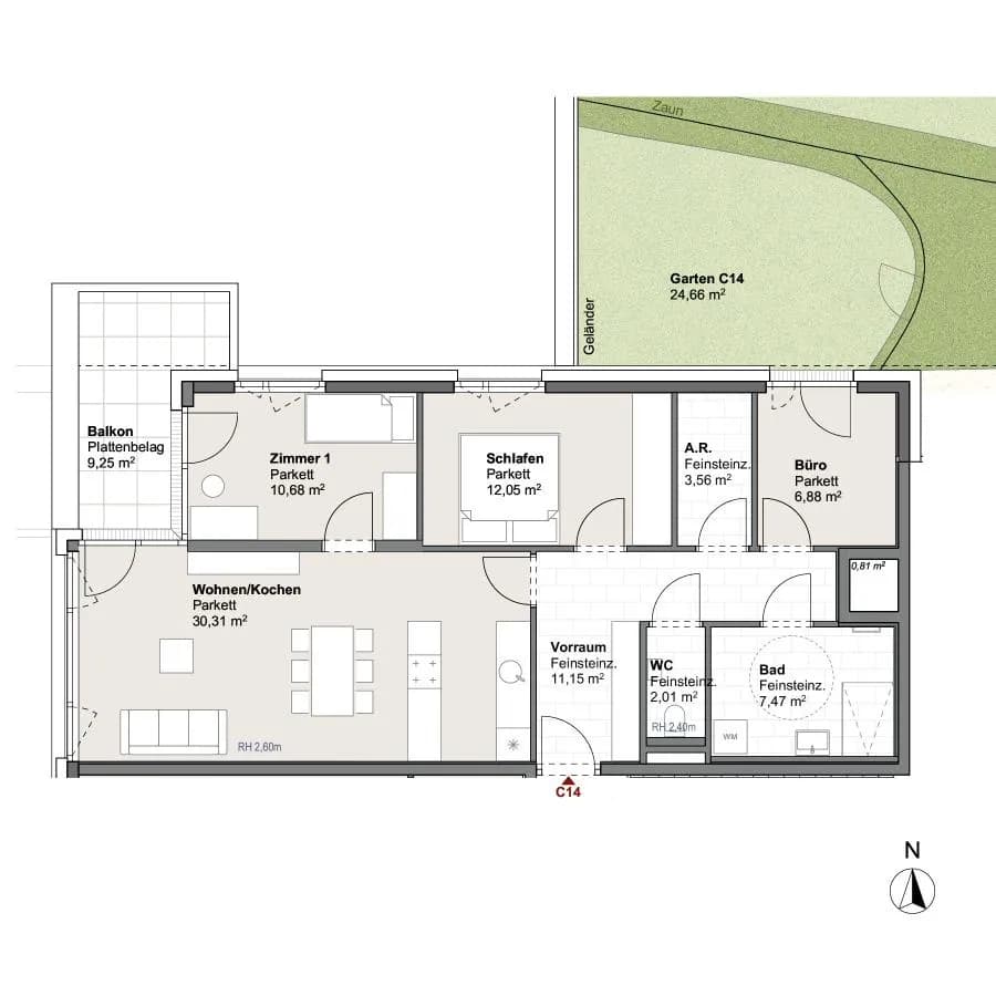 4-Zimmer-Wohnung kaufen in Zell am See – 84,86 m², € 619.478 – Bild 6 von 11