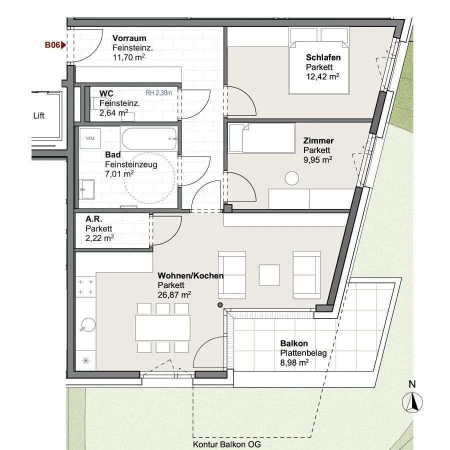 3-Zimmer-Wohnung kaufen in Zell am See – 72,81 m², € 474.321 – Bild 4 von 12