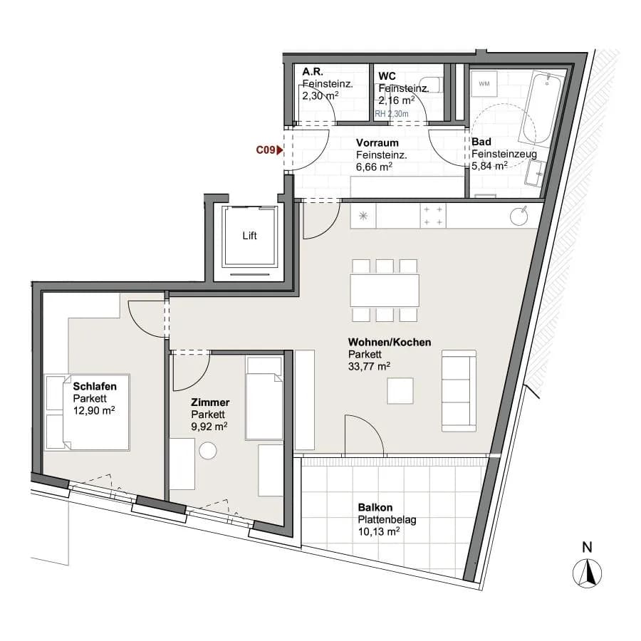 3-Zimmer-Wohnung kaufen in Zell am See – 72,81 m², € 474.321 – Bild 6 von 12