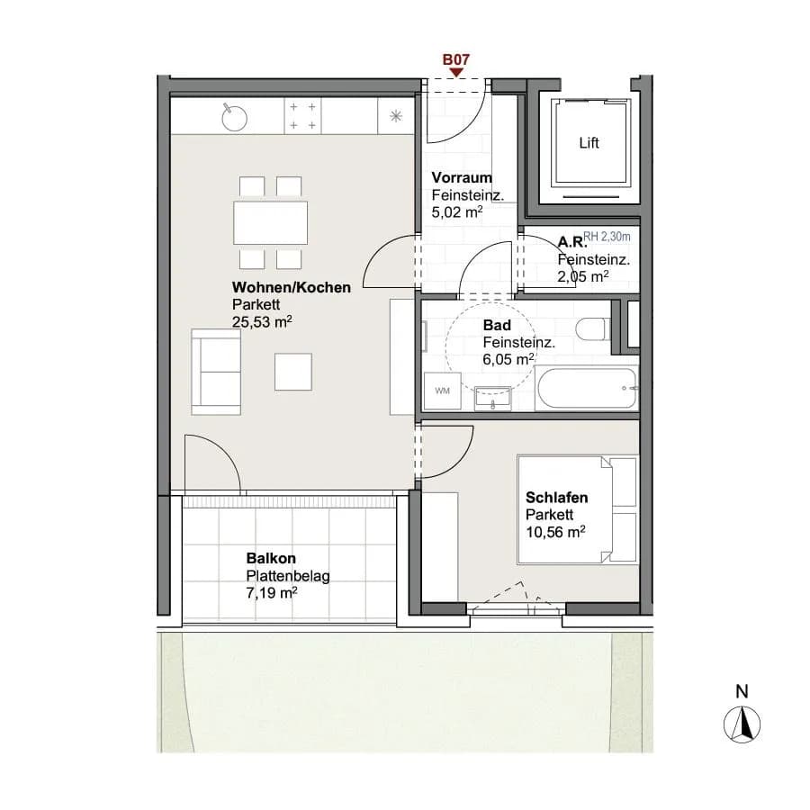2-Zimmer-Wohnung kaufen in Zell am See – 44,71 m², € 291.263 – Bild 13 von 13