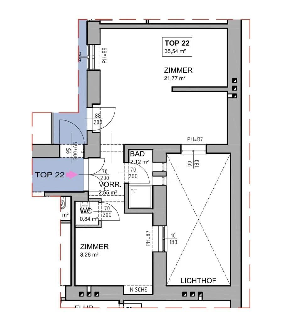 Immobilie kaufen in Wien – 35,54 m², € 135.000 – Bild 4 von 4