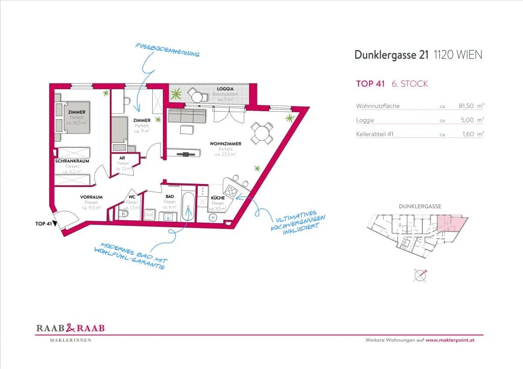 3-Zimmer-Wohnung mieten in Wien – 81 m², € 1.646 – Bild 27 von 27
