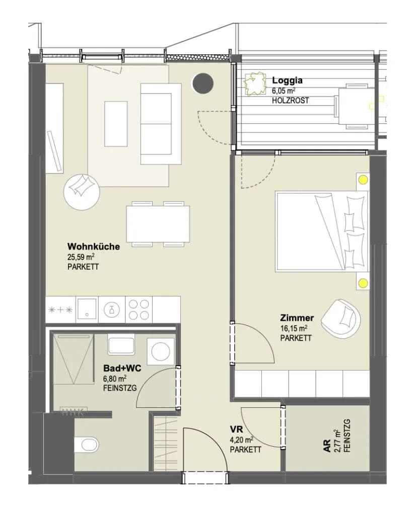 2-Zimmer-Wohnung mieten in Wien – 62 m², € 1.508 – Bild 15 von 15