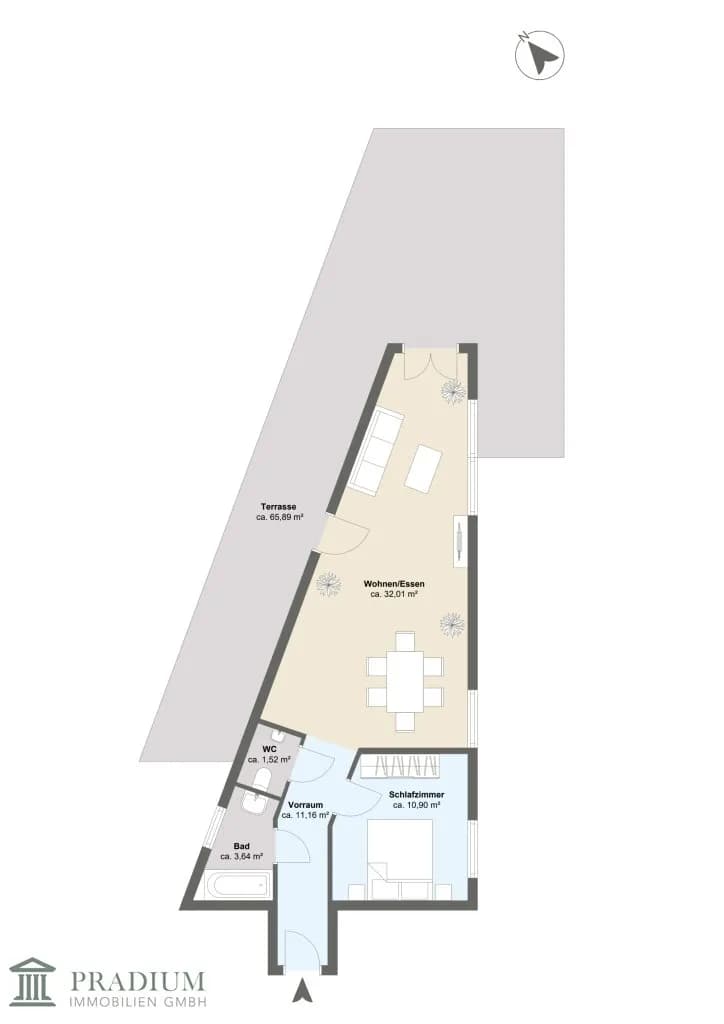 2-Zimmer-Wohnung kaufen in Wien – 59,23 m², € 349.000 – Bild 9 von 9