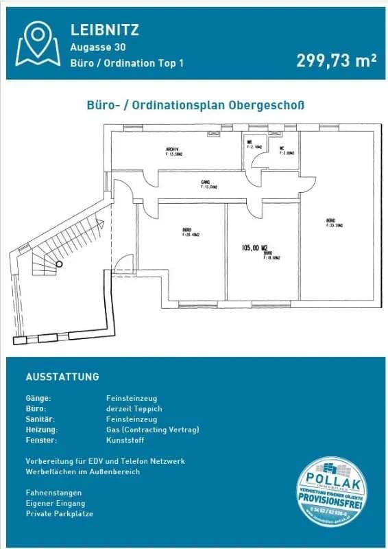9-Zimmer-Gewerbeimmobilie mieten in Leibnitz – 299 m² – Bild 3 von 8
