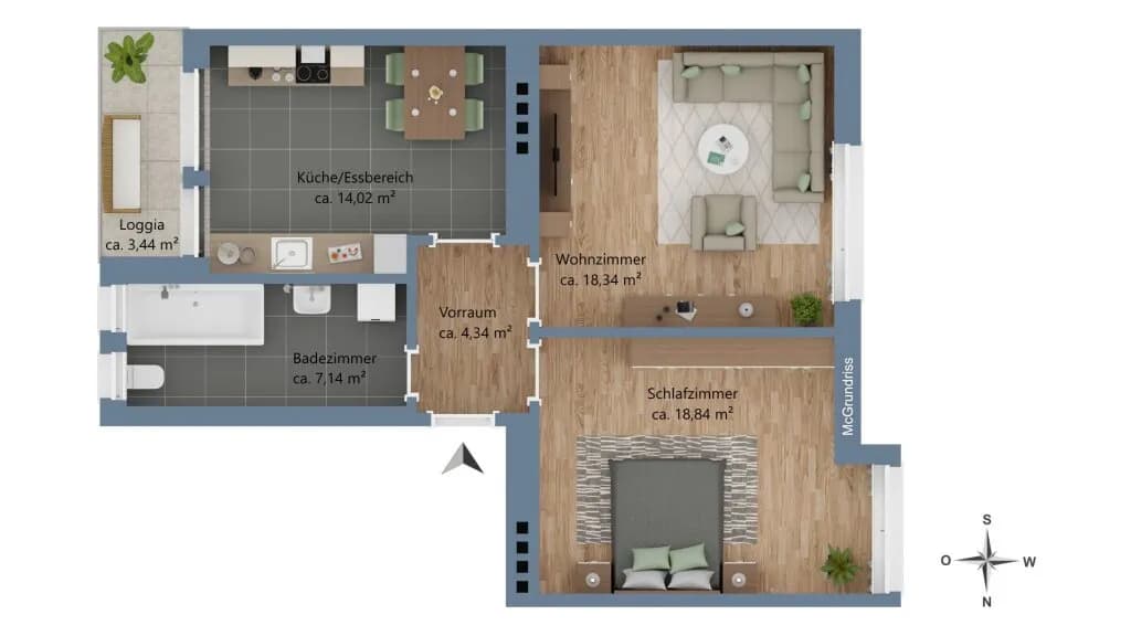 2-Zimmer-Wohnung kaufen in Innsbruck – 66,1 m², € 395.000 – Bild 7 von 7