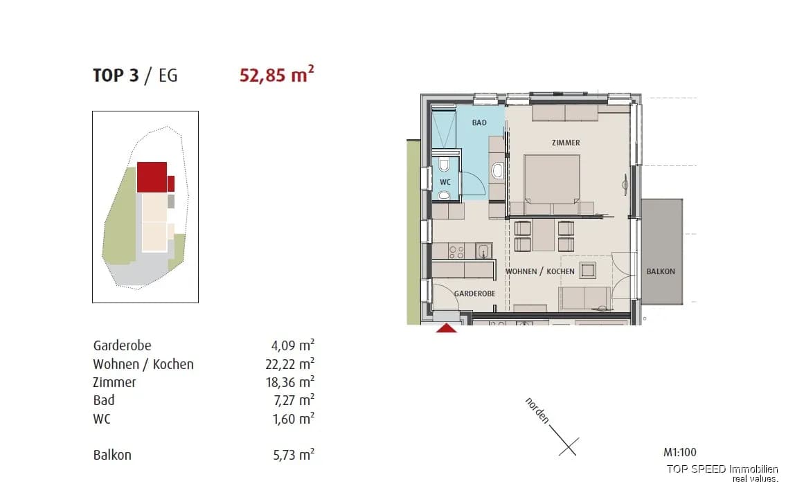 2-Zimmer-Wohnung kaufen in Liezen – 51,91 m², € 389.325 – Bild 10 von 10