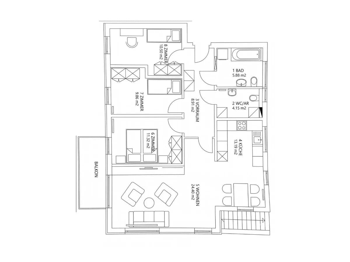 4-Zimmer-Wohnung kaufen in Graz – 88 m², € 340.000 – Bild 18 von 18