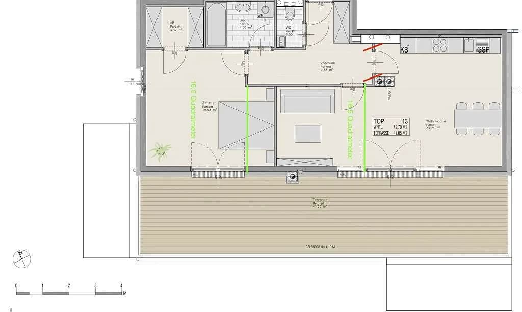 3-Zimmer-Wohnung kaufen in Gänserndorf – 114 m², € 469.900 – Bild 13 von 13