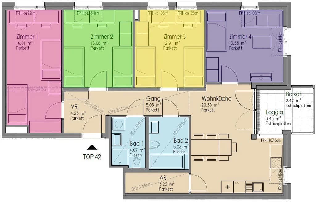 1-Zimmer-Wohnung mieten in Wien – 16,02 m², € 484 – Bild 12 von 12