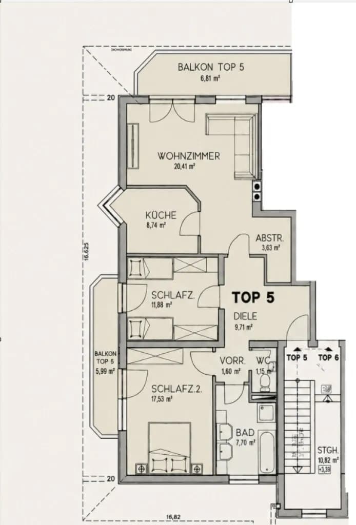 3-Zimmer-Wohnung kaufen in Kitzbühel – 82,12 m², € 399.000 – Bild 16 von 17
